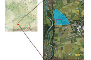 Landkarte Bayerns, auf der das Untersuchungsgebiet räumlich dargestellt wird.
