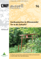 Titelseite der LWF-aktuell-Ausgabe: "Gastbaumarten im Klimawandel"