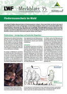 Titel vom Merkblatt 35 Fledermausschutz