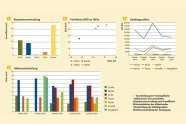 Grafik, die mit Diagrammen die Bestandesbeschreibung des Standorts übernimmt