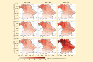 Grafik zeigt Klimawandelszenarien die die Waldbrandgefahr darstellt.