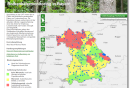 Grafik: Borkenkäfermonitoring Risikokarte - Startseite der Webanwendung (LWF)