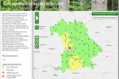 Grafik: Borkenkäfermonitoring Risikokarte - Startseite der Webanwendung (LWF)