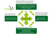 schematische Darstellung der Projektpartner und deren Aufgaben im Projekt FraxVir