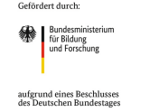 Das Bild beinhaltet den Text: Gefördert durch Bundesministerium für Bildung und Forschung