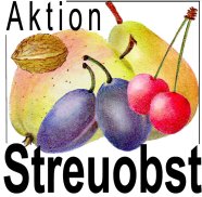 Logo Aktion Streuobst: Zeichnung von Obstsorten