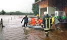 Rettungseinsatz, Iller-Hochwasser 2005, Foto: H. Ernst