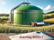 KI generiertes Bild einer Biogasanlage