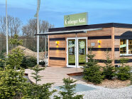Außenansicht des Verkaufscontainers "Kleeberger Kistl"