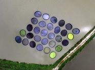 Luftbild der Versuchsteichparzellen