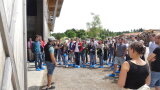 Die Besucher des Praxistages bei der Betriebsführung