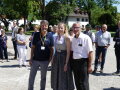 LfL-Präsident Stephan Sedlmayer, die Bayerische Milch-Prinzessin Verena Wagner und Anton Dippold (Geschäftsführer BaySG)