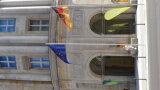 Eingang zum Konferenzzentrum Mauerstraße in Berlin.