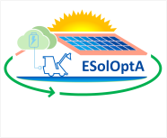 Logo des Projektes: Strom vom Dach wird in die Batterie des Hofladers eingespeist