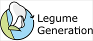 Logo mit Schriftzug des Projektes LegumeGeneration