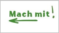 Grafik mit dem Schriftzug: Mach mit.