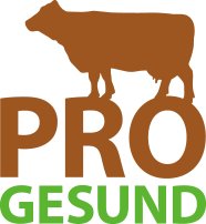Logo der Pro Gesund Initiative mit einer braunen Kuh