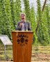 Eröffnung des Themenpfads Biodiversität im Hopfen durch LfL_Präsident Sedlmayer