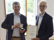 DLG-Präsident Hubertus Paetow und Prof. Dr. Hubert Spiekers (rechts).