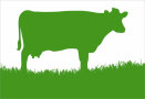 Logo der Tagung: Grüne Kuh auf weißem Hintergrund.  