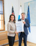 Die Ministerin und LfL-Präsident Sedlmayer. 