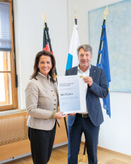 Die Ministerin und LfL-Präsident Sedlmayer. 
