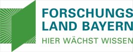 Logo mit dem Schriftzug Forschungsland Bayern – Hier wächst Wissen