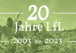 Grafik mit dem Schriftzug 20 Jahre LfL 2003 bis 2023.