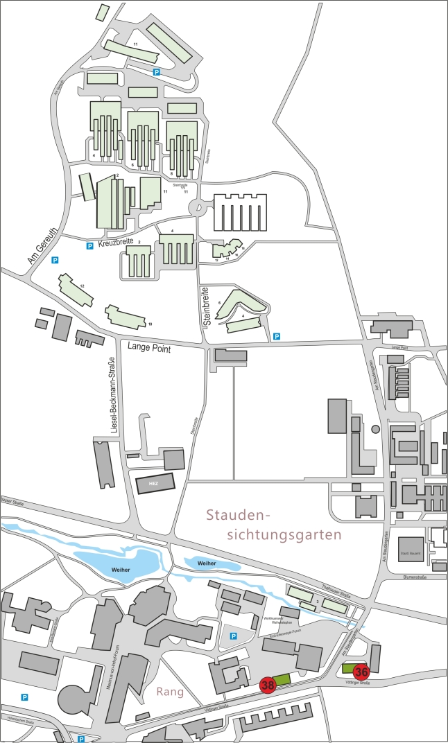 Lageplan LfL Freising Vöttinger Straße 36 und 38